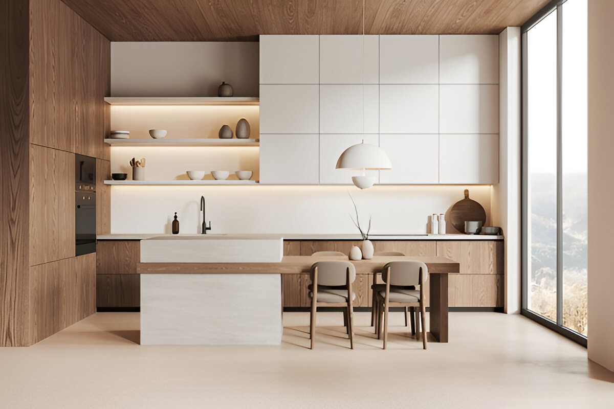 Modern living room with bespoke furniture